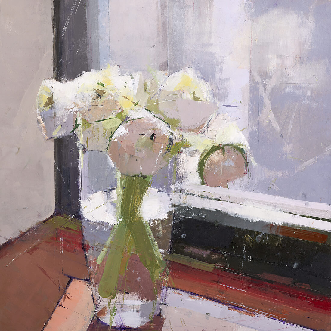 painting, Bloom, painting by Lisa Breslow