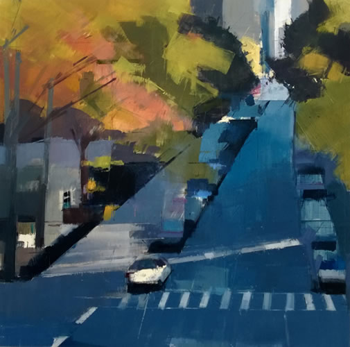 painting Blue Street