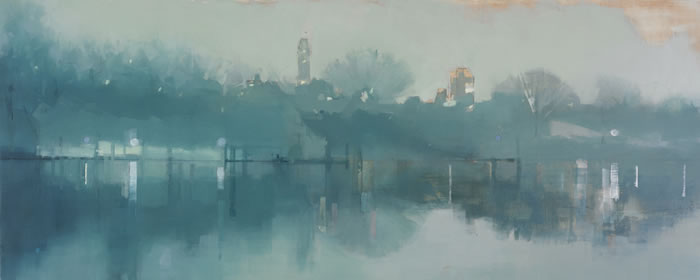 painting Central Park, Before Dawn
