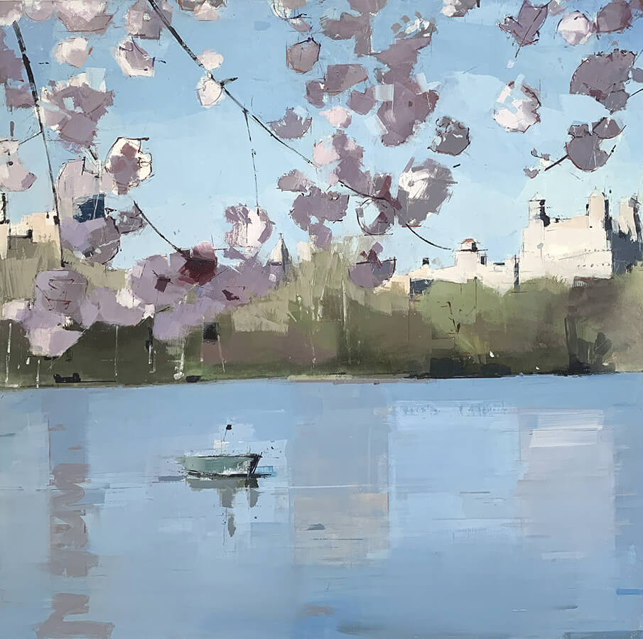 painting, Floating, painting by Lisa Breslow