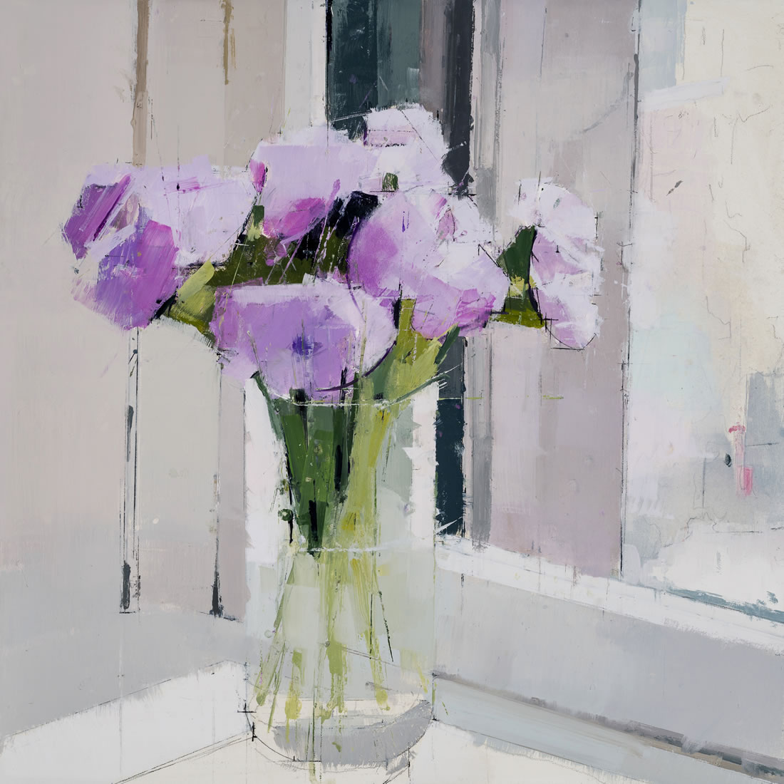painting, Spring, painting by Lisa Breslow