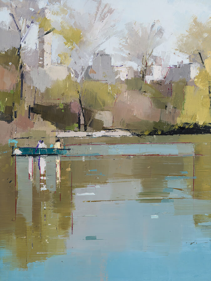 painting, Spring Reverie, painting by Lisa Breslow