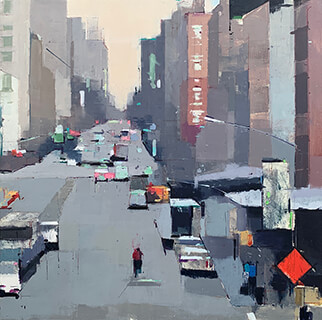 painting Street Rhythms by Lisa Breslow