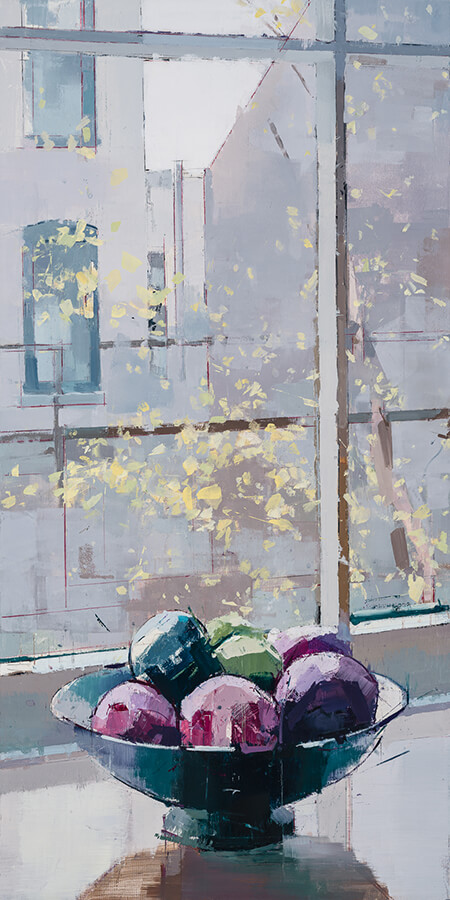 painting, Window Meditation 2,  painting by Lisa Breslow